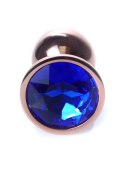 PLUG-JEWELLERY RED GOLD PLUG- DARK BLUE