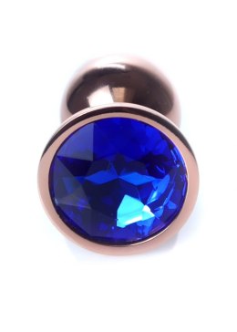 PLUG-JEWELLERY RED GOLD PLUG- DARK BLUE
