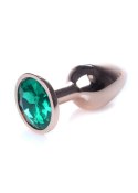 PLUG-JEWELLERY RED GOLD PLUG- GREEN