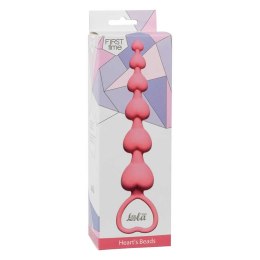 PLUG KORALIKI KULKI ANALNE KOREK ANALNY STYMULUJE Anal Beads Heart's Beads Pink