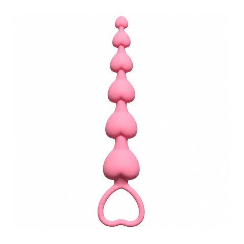 PLUG KORALIKI KULKI ANALNE KOREK ANALNY STYMULUJE Anal Beads Heart's Beads Pink PLUG KORALIKI KULKI ANALNE KOREK ANALNY STYMULUJE Anal Beads Heart's Beads Pink