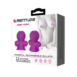 POMPKA POWIĘKSZENIE SUTKÓW PRETTY LOVE - NIPPLE SUCKER 12 FUNCTION