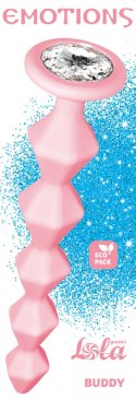 ANAL BEAD WITH CRYSTAL EMOTIONS BUDDY PINK