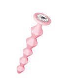 ANAL BEAD WITH CRYSTAL EMOTIONS BUDDY PINK