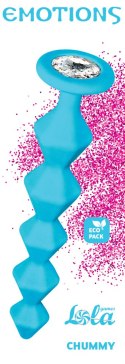Anal bead with crystal Emotions Chummy Turquoise