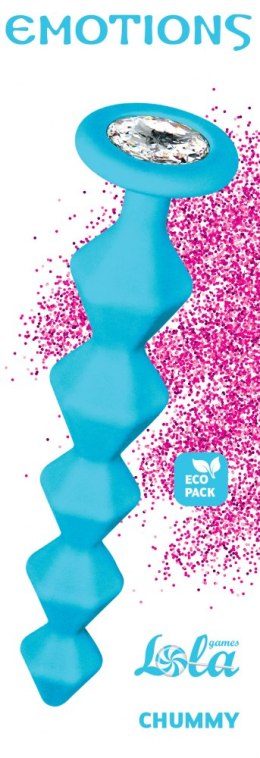 Anal bead with crystal Emotions Chummy Turquoise