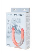 SOLIDNE DILDO PODWÓJNA PENETRACJA WAGINALNO ANALNY DOUBLE-SIDED DILDO SEXUAL INSTINCT
