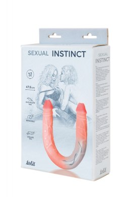 SOLIDNE DILDO PODWÓJNA PENETRACJA WAGINALNO ANALNY DOUBLE-SIDED DILDO SEXUAL INSTINCT