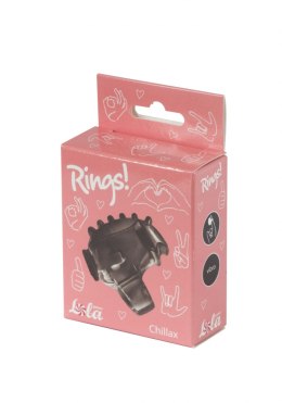 PIERŚCIEŃ EREKCYJNY SEX RING WIBRACJE STYMULATOR VIBRATING SLEEVE FOR FINGER CHILLAX BLACK