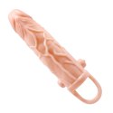 PRZEDŁUŻKA NA PENISA DUŻA GRUBA NAKŁADKA POSZERZA PRETTY LOVE - BRAVE MAN 10 VIBRATON