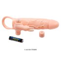 PRZEDŁUŻKA NA PENISA DUŻA GRUBA NAKŁADKA POSZERZA PRETTY LOVE - BRAVE MAN 10 VIBRATON