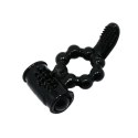 PIERŚCIEŃ EREKCYJNY SEX RING WIBRACJE STYMULATOR PRETTY LOVE - Sweet Ring Black