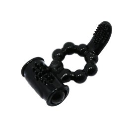 PIERŚCIEŃ EREKCYJNY SEX RING WIBRACJE STYMULATOR PRETTY LOVE - Sweet Ring Black