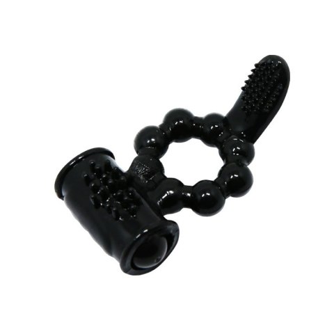 PIERŚCIEŃ EREKCYJNY SEX RING WIBRACJE STYMULATOR PRETTY LOVE - Sweet Ring Black PIERŚCIEŃ EREKCYJNY SEX RING WIBRACJE STYMULATOR PRETTY LOVE - Sweet Ring Black