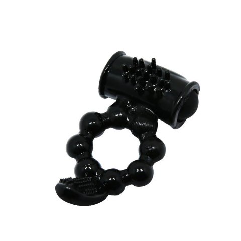 PIERŚCIEŃ EREKCYJNY SEX RING WIBRACJE STYMULATOR PRETTY LOVE - Sweet Ring Black PIERŚCIEŃ EREKCYJNY SEX RING WIBRACJE STYMULATOR PRETTY LOVE - Sweet Ring Black