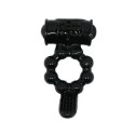 PIERŚCIEŃ EREKCYJNY SEX RING WIBRACJE STYMULATOR PRETTY LOVE - Sweet Ring Black
