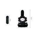 PIERŚCIEŃ EREKCYJNY SEX RING WIBRACJE STYMULATOR PRETTY LOVE - Sweet Ring Black