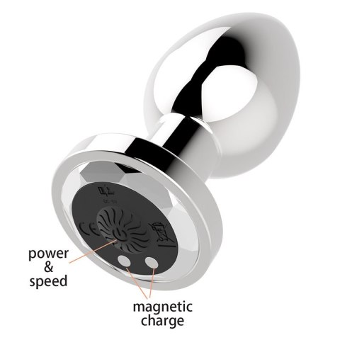 STYMULATOR-RECHARGEABLE BUTT PLUG VIBRATOR USB 10 FUNCTIONS - SILVER STYMULATOR-RECHARGEABLE BUTT PLUG VIBRATOR USB 10 FUNCTIONS - SILVER