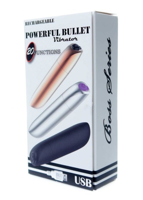 STYMULATOR-RECHARGEABLE POWERFUL BULLET VIBRATOR USB 20 FUNCTIONS - GOLD STYMULATOR-RECHARGEABLE POWERFUL BULLET VIBRATOR USB 20 FUNCTIONS - GOLD