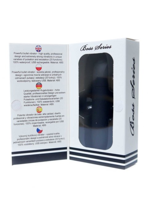 STYMULATOR-RECHARGEABLE POWERFUL BULLET VIBRATOR USB 20 FUNCTIONS - MATT BLACK STYMULATOR-RECHARGEABLE POWERFUL BULLET VIBRATOR USB 20 FUNCTIONS - MATT BLACK