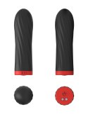 STYMULATOR-RECHARGEABLE SILICONE TOUCH VIBRATOR USB 10 FUNCTIONS - BLACK