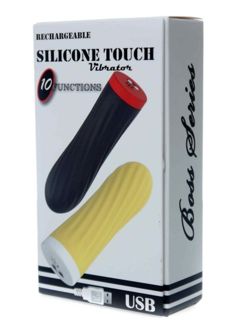 STYMULATOR-RECHARGEABLE SILICONE TOUCH VIBRATOR USB 10 FUNCTIONS - YELLOW STYMULATOR-RECHARGEABLE SILICONE TOUCH VIBRATOR USB 10 FUNCTIONS - YELLOW