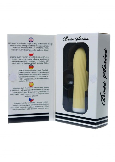 STYMULATOR-RECHARGEABLE SILICONE TOUCH VIBRATOR USB 10 FUNCTIONS - YELLOW STYMULATOR-RECHARGEABLE SILICONE TOUCH VIBRATOR USB 10 FUNCTIONS - YELLOW