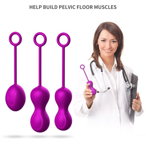 KULKI GEJSZY TRENING MIĘŚNI KEGLA KORALIKI JAJKA KULKI-KEGEL BALLS - SET KULKI GEJSZY TRENING MIĘŚNI KEGLA KORALIKI JAJKA KULKI-KEGEL BALLS - SET
