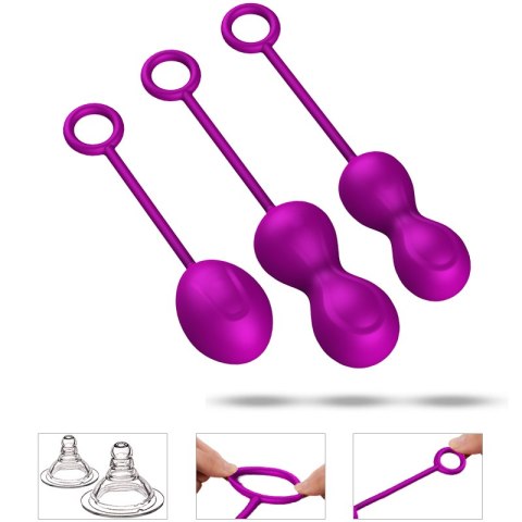 KULKI GEJSZY TRENING MIĘŚNI KEGLA KORALIKI JAJKA KULKI-KEGEL BALLS - SET KULKI GEJSZY TRENING MIĘŚNI KEGLA KORALIKI JAJKA KULKI-KEGEL BALLS - SET