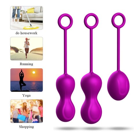 KULKI GEJSZY TRENING MIĘŚNI KEGLA KORALIKI JAJKA KULKI-KEGEL BALLS - SET KULKI GEJSZY TRENING MIĘŚNI KEGLA KORALIKI JAJKA KULKI-KEGEL BALLS - SET