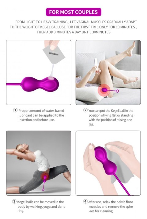 KULKI GEJSZY TRENING MIĘŚNI KEGLA KORALIKI JAJKA KULKI-KEGEL BALLS - SET KULKI GEJSZY TRENING MIĘŚNI KEGLA KORALIKI JAJKA KULKI-KEGEL BALLS - SET