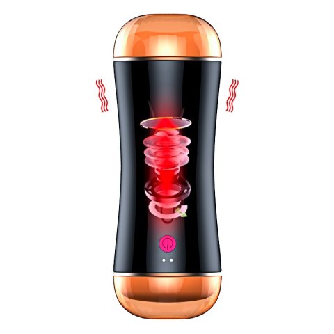 MASTURBATOR-VIBRATING MASTURBATION CUP USB 10 FUNCTION + INTERACTIVE FUNCTION / DOUBLE ENDS MASTURBATOR-VIBRATING MASTURBATION CUP USB 10 FUNCTION + INTERACTIVE FUNCTION / DOUBLE ENDS