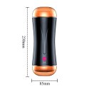 MASTURBATOR-VIBRATING MASTURBATION CUP USB 10 FUNCTION + INTERACTIVE FUNCTION / DOUBLE ENDS