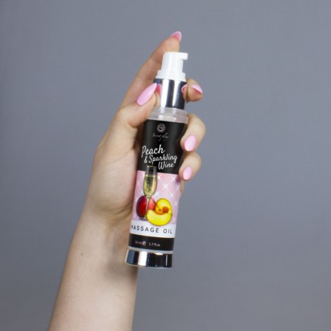 PEACH & SPARKLING WINE MASSAGE OIL 50 ML PEACH & SPARKLING WINE MASSAGE OIL 50 ML