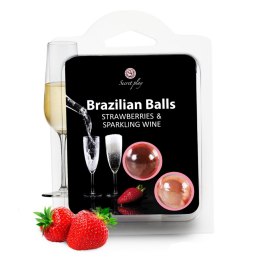 LUBRYKANT SET 2 BRAZILIAN BALLS STRAWBERRY & SPARKLING WINE