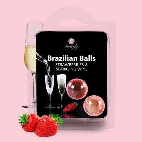 LUBRYKANT SET 2 BRAZILIAN BALLS STRAWBERRY & SPARKLING WINE LUBRYKANT SET 2 BRAZILIAN BALLS STRAWBERRY & SPARKLING WINE