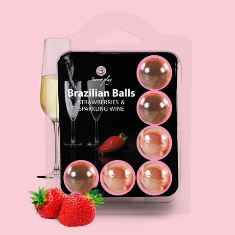SET 6 BRAZILIAN BALLS STRAWBERRY & SPARKLING WINE SET 6 BRAZILIAN BALLS STRAWBERRY & SPARKLING WINE