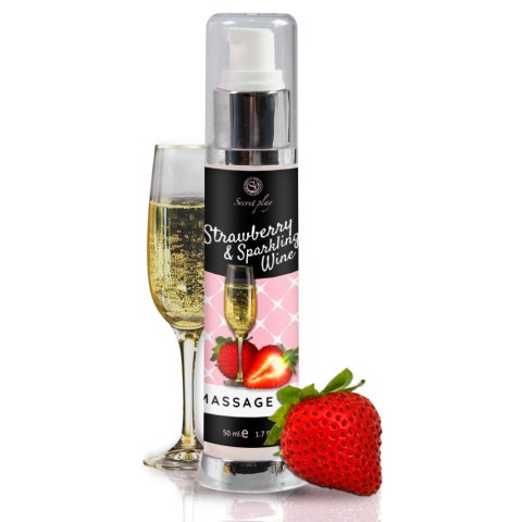 STRAWBERRY & SPARKLING WINE MASSAGE OIL 50 ML STRAWBERRY & SPARKLING WINE MASSAGE OIL 50 ML