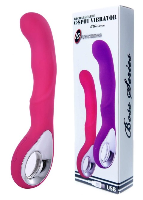 Vibrator G-spot 10 functions USB Pink Vibrator G-spot 10 functions USB Pink