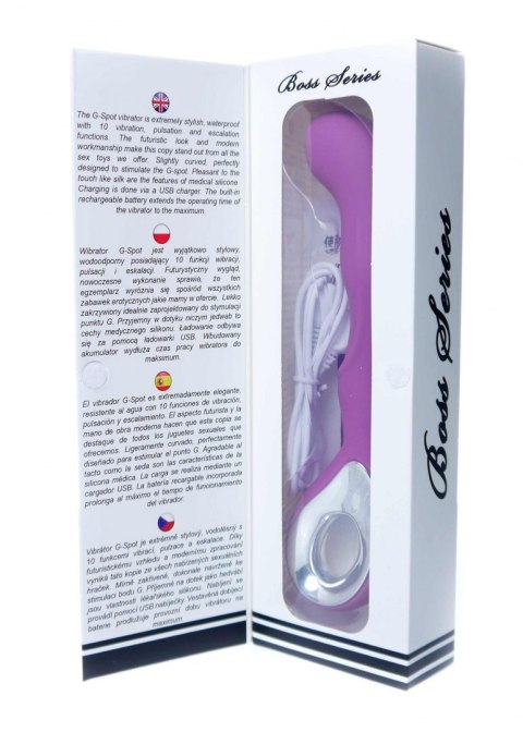 Vibrator G-spot 10 functions USB Purple Vibrator G-spot 10 functions USB Purple