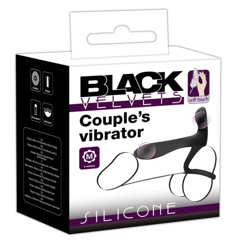 BLACK VELVETS COUPLES VIBRATOR BLACK VELVETS COUPLES VIBRATOR