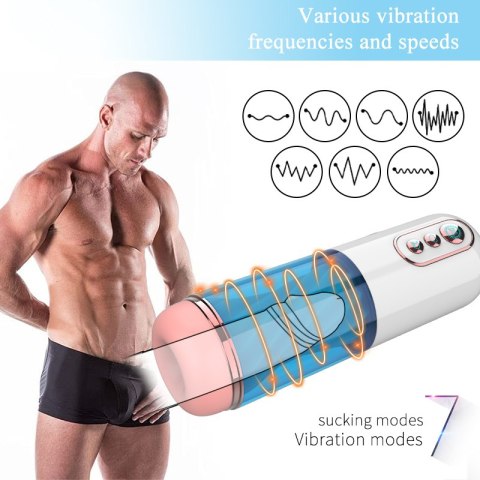 MASTURBATOR-VIBRATION 7, 7 SUCKING MODES, HAND MASTURBATOR-VIBRATION 7, 7 SUCKING MODES, HAND