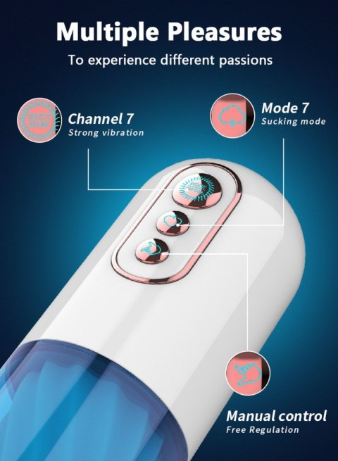 MASTURBATOR-VIBRATION 7, 7 SUCKING MODES, HAND MASTURBATOR-VIBRATION 7, 7 SUCKING MODES, HAND