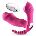 STYMULATOR-SILICONE PANTY VIBRATOR USB, 7 VIBRATIONS, HEATING, 7 FREQUENCY OF SUCKING