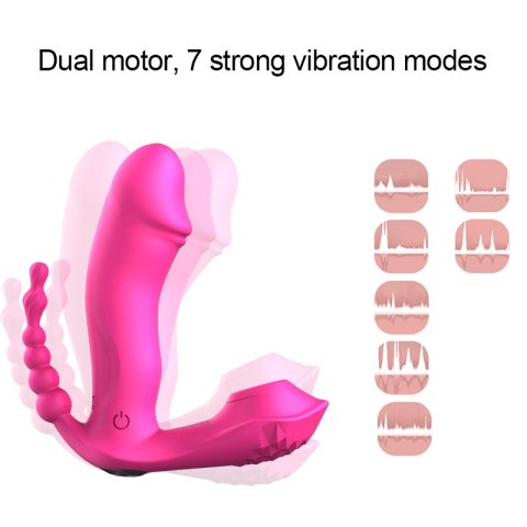 STYMULATOR-SILICONE PANTY VIBRATOR USB, 7 VIBRATIONS, HEATING, 7 FREQUENCY OF SUCKING STYMULATOR-SILICONE PANTY VIBRATOR USB, 7 VIBRATIONS, HEATING, 7 FREQUENCY OF SUCKING