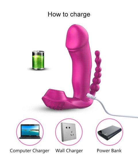STYMULATOR-SILICONE PANTY VIBRATOR USB, 7 VIBRATIONS, HEATING, 7 FREQUENCY OF SUCKING STYMULATOR-SILICONE PANTY VIBRATOR USB, 7 VIBRATIONS, HEATING, 7 FREQUENCY OF SUCKING