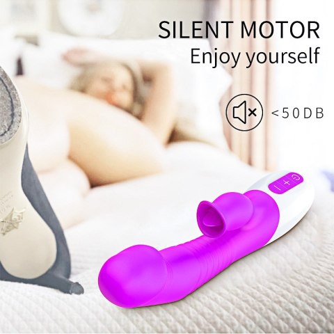 WIBRATOR-SILICON, VIBRATOR 7 FUNCTION AND HEATING MODE, PURPLE WIBRATOR-SILICON, VIBRATOR 7 FUNCTION AND HEATING MODE, PURPLE