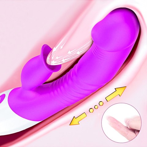 WIBRATOR-SILICON, VIBRATOR 7 FUNCTION AND HEATING MODE, PURPLE WIBRATOR-SILICON, VIBRATOR 7 FUNCTION AND HEATING MODE, PURPLE