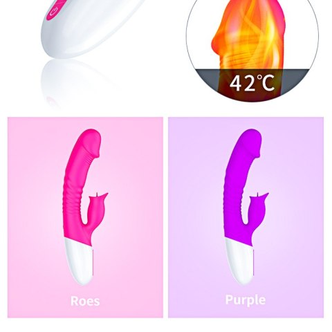 WIBRATOR-SILICON, VIBRATOR 7 FUNCTION AND HEATING MODE, PURPLE WIBRATOR-SILICON, VIBRATOR 7 FUNCTION AND HEATING MODE, PURPLE