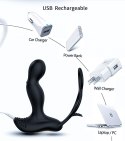 WIBRATOR-SILICONE MASSAGER 7 FUNCTION AND HEATING FUNCTION, BLACK